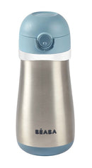 Beaba Stainless Steel Spout Bottle 350ml -  Blue