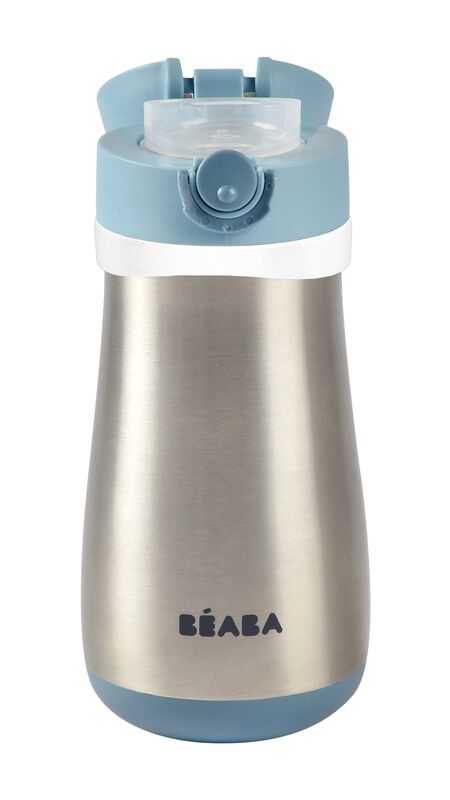 Beaba Stainless Steel Spout Bottle 350ml -  Blue