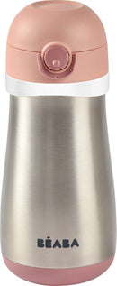 Beaba Stainless Steel Spout Bottle 350ml -  Pink