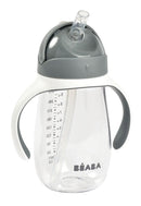 Beaba Straw Cup 300ml - Mineral Grey