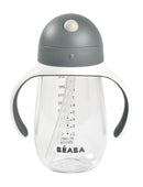 Beaba Straw Cup 300ml - Mineral Grey