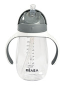 Beaba Straw Cup 300ml - Mineral Grey