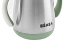 Beaba Stainless Steel Straw Cup 250ml - Sage Green