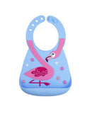 Nuby Fun 3D Silicon Bib - Flamingo