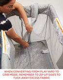 Skip Hop Play To Night Expanding Travel Crib - Grey/Cloud (1 Year Local Warranty On Manufacturing Defects)