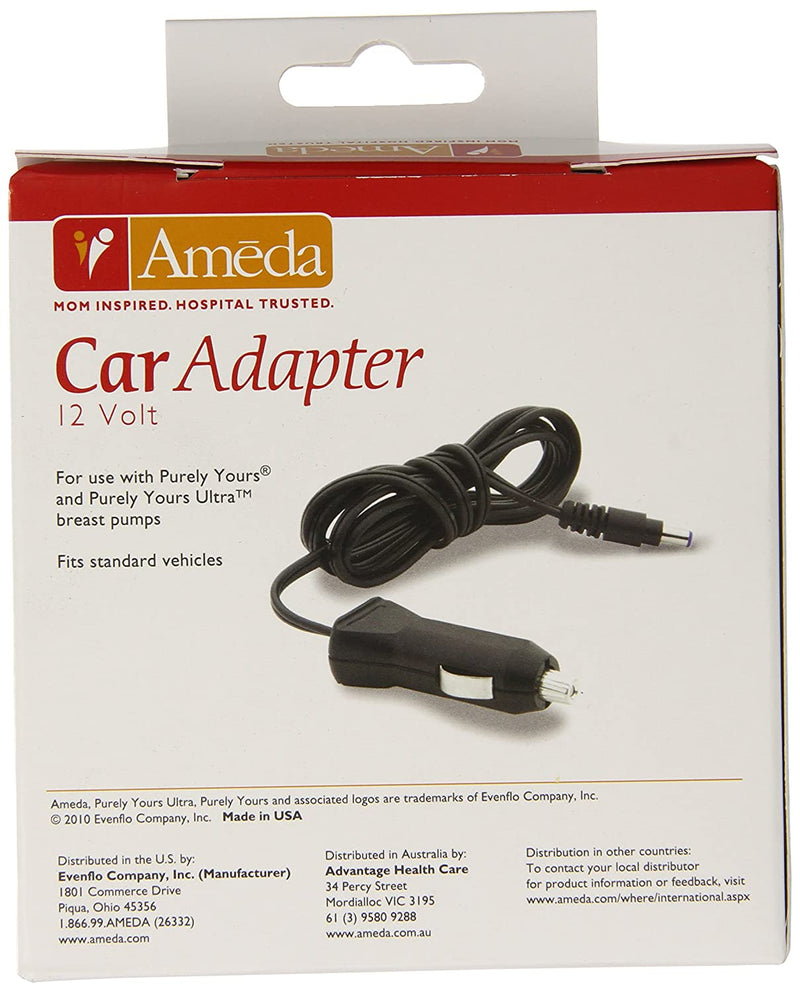 Ameda Car Adapter 12V for Lactaline Breast Pump