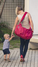 Okiedog Mondo Diaper Bag Scribbles Red