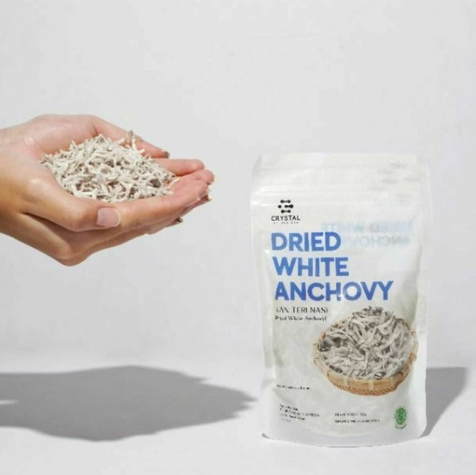 [3-Pack] Crystal of the Sea Dried White Anchovy (80g)