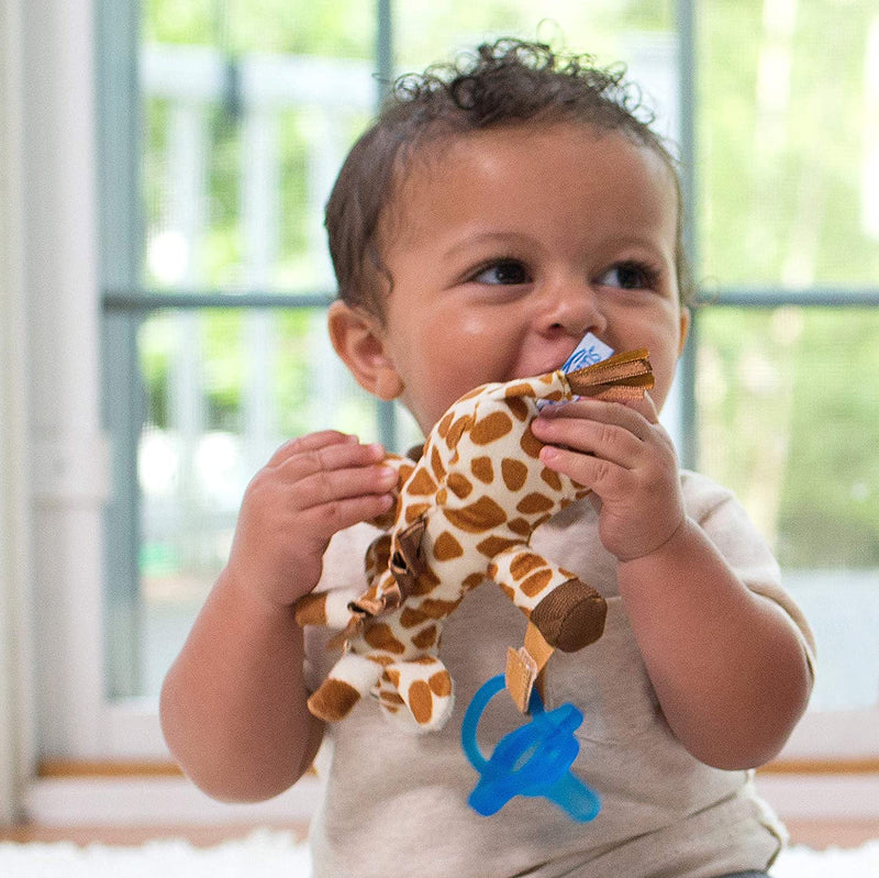 Dr Brown's Girafee Lovey W/ Blue HappyPaci Silicone One Piece Pacifier