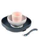 Beaba Silicone Suction Meal Set (4 pcs) - Night Blue
