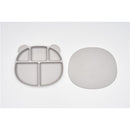 Poled Kid Silicone Suction Food Tray with Lid