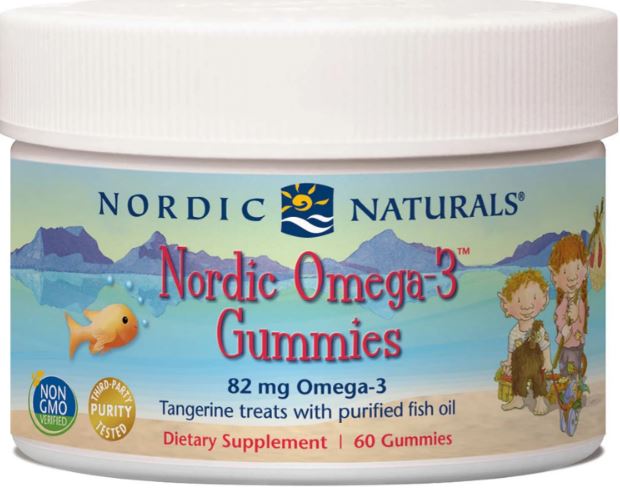Nordic Naturals Nordic Omega-3 Gummies - Tangerine, 60 gums.