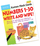 Kumon Flash Cards: Number 1-30 Write & Wipe (2 Years Up)