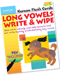 Kumon Flash Cards : Long Vowels Write & Wipe