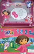 Dora The Explorer 1 2 3 Go !Learning Series Drawing Board with Book