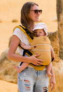 [3 Years Local Warranty] Manduca XT Organic Cotton  Baby & Toddler Carrier - Denim Gold Toffee