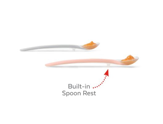 Skip Hop Feeding Spoons (2pcs) -Grey/Soft Coral