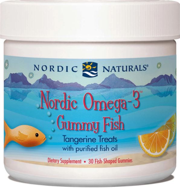 Nordic Naturals Nordic Omega-3 Gummy Fish - Tangerine, 30 gums.