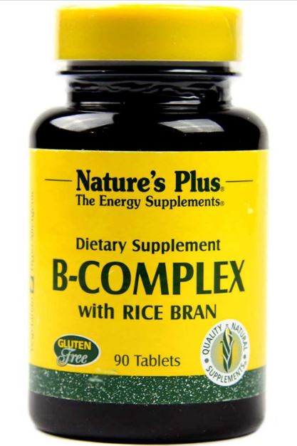 Nature's Plus B-Complex w/Rice Bran, 90 tabs.