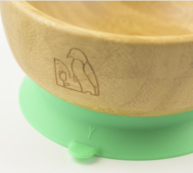 MCK Bamboo Bowl Set with Spoon - Green