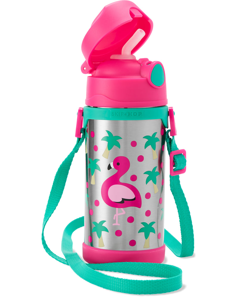 Skip Hop Zoo Insulated Stainless Steel Bottle 360ml - Flamingo