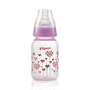 Pigeon Flexible Peristaltic Nipple Clear Nursing Bottle RPP 120Ml (Pink)