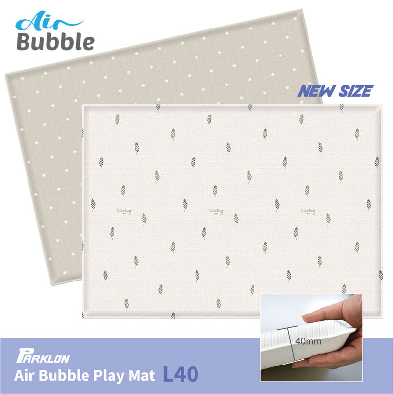 [1 Yr Local Warranty] Parklon Air Bubble Playmat Leaf Mood L40 (Size: 2100 x 1500 x 40mm)
