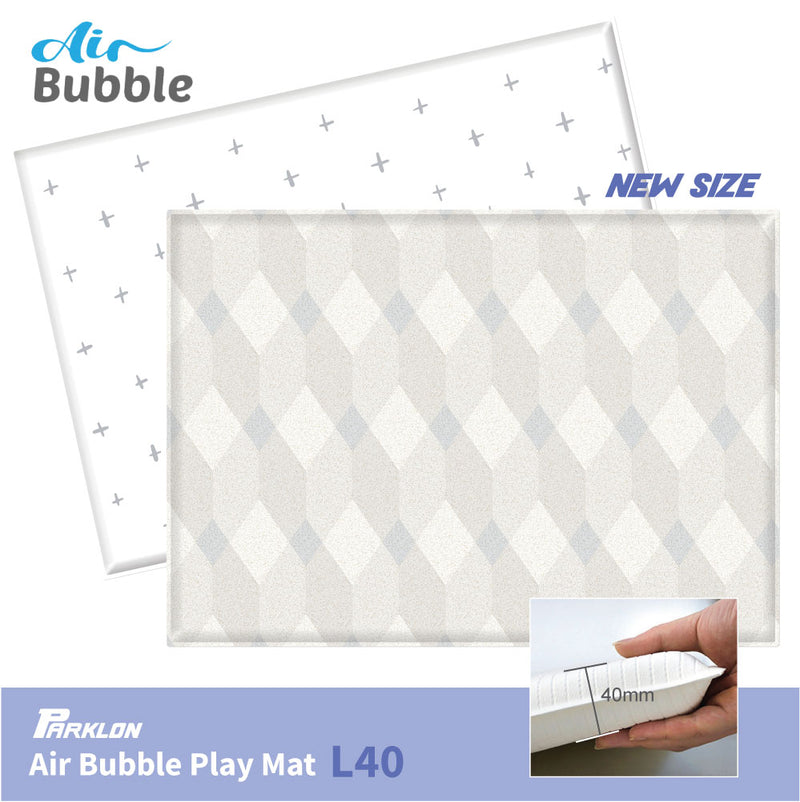 [1 Yr Local Warranty] Parklon Air Bubble Playmat Terrazzo Square (L40) Size: 2100x1500x40mm