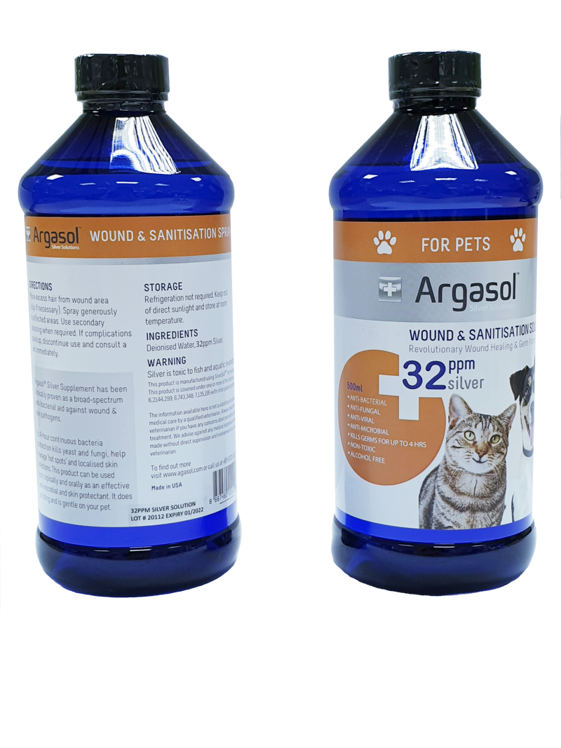 Argasol Pets Silver Spray, 32 ppm (500ml)