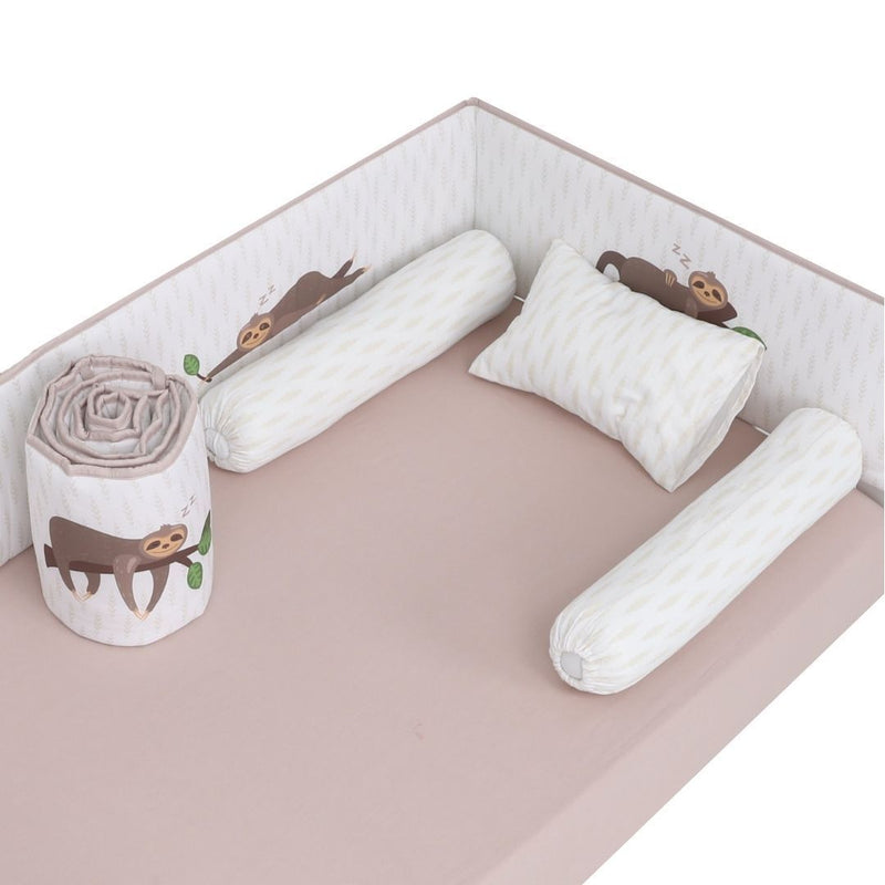 Bonbijou Snug 9Pcs 100% Cotton Bedding Set - Sleepy Sloths