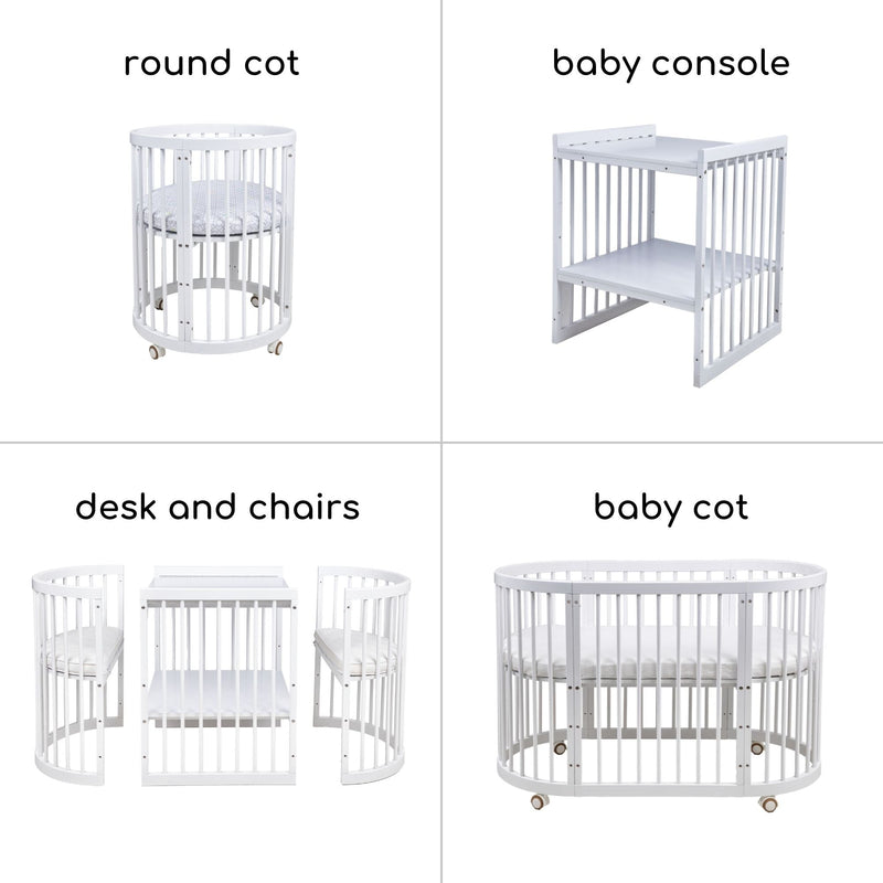 Bonbijou Doozy 7-In-1 Baby Cot