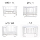 [1 year warranty] Bonbijou Doozy 7-In-1 Convertible Baby Cot