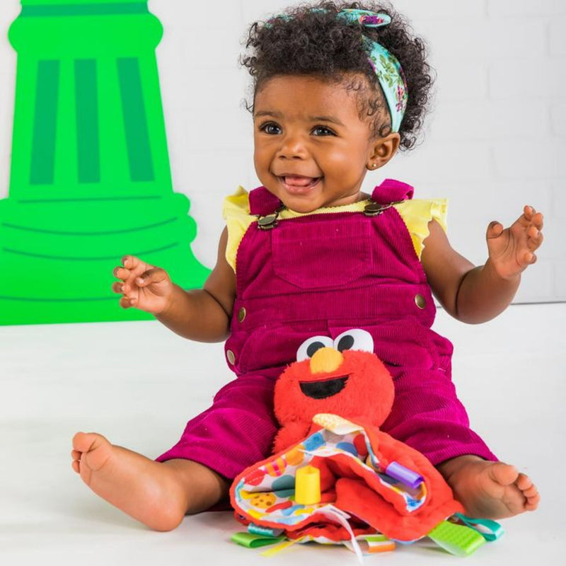 Bright Starts Sesame Street Snuggles with Elmo Baby's First Soothing Blanket