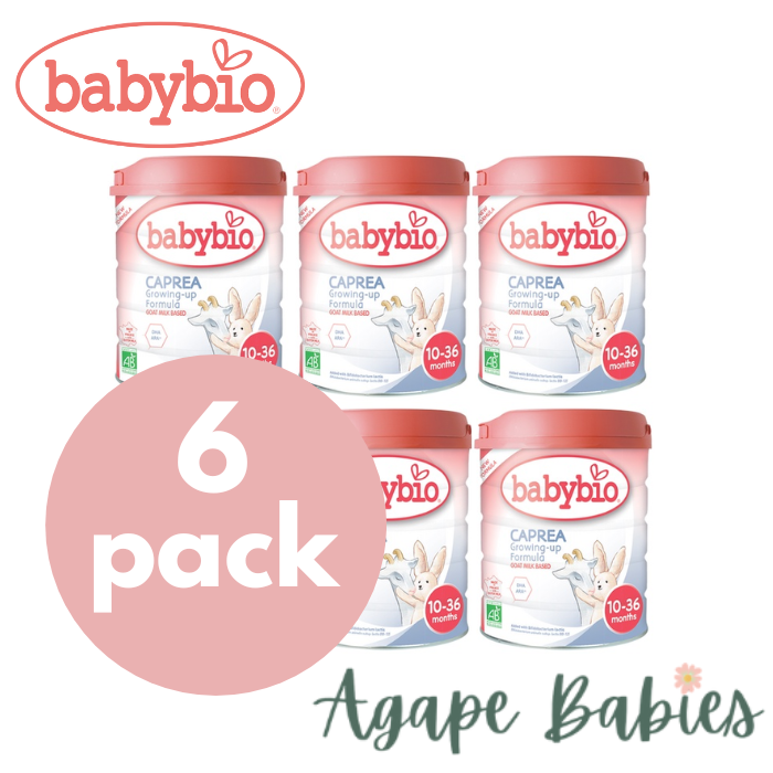 [6-Pack] Babybio Organic Goat Milk Growing UP (10-36month) Formula 800gm x 6 Tins.