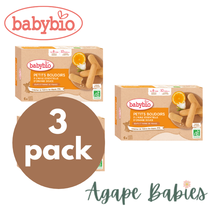 [3-Pack] Babybio Organic Teething Biscuits (6 x 4), 120 g
