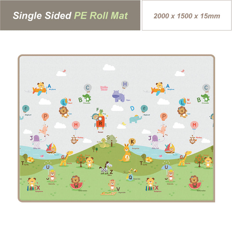 Parklon Single Sided PE Roll Mat Balloon Alphabet  Size: 2000x 1500 x 15mm