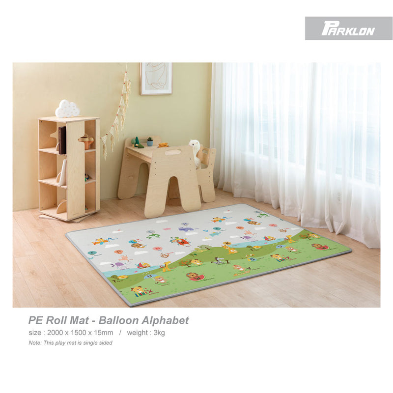 Parklon Single Sided PE Roll Mat Balloon Alphabet  Size: 2000x 1500 x 15mm