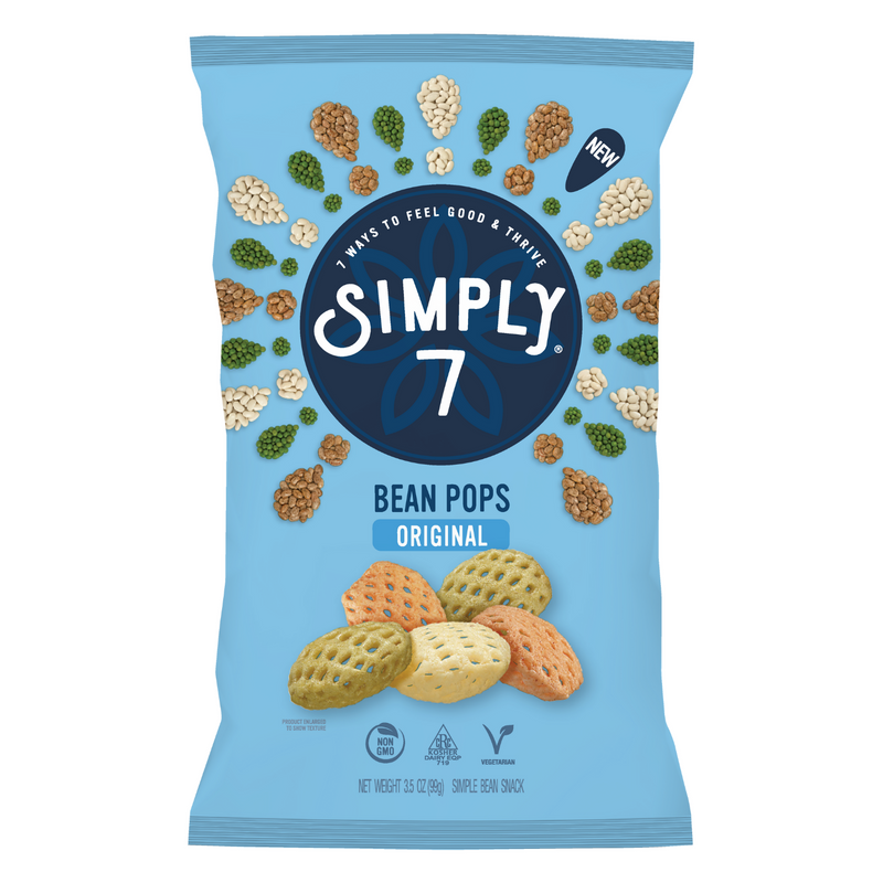 [5 Pack] Simply 7 Bean Pops- Original, 99g. Exp: 05/24