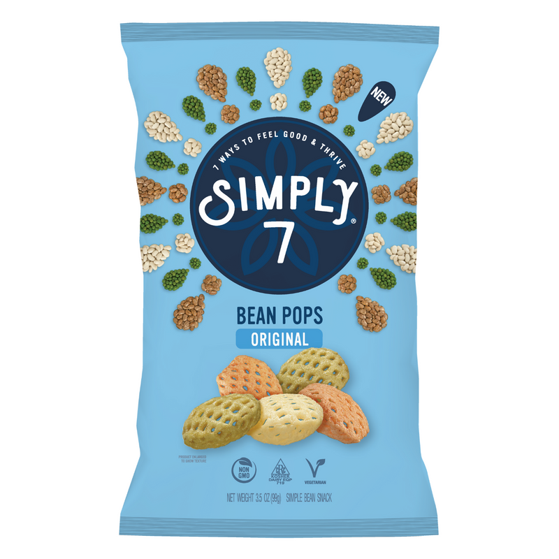 [5 Pack] Simply 7 Bean Pops- Original, 99g. Exp: 09/25