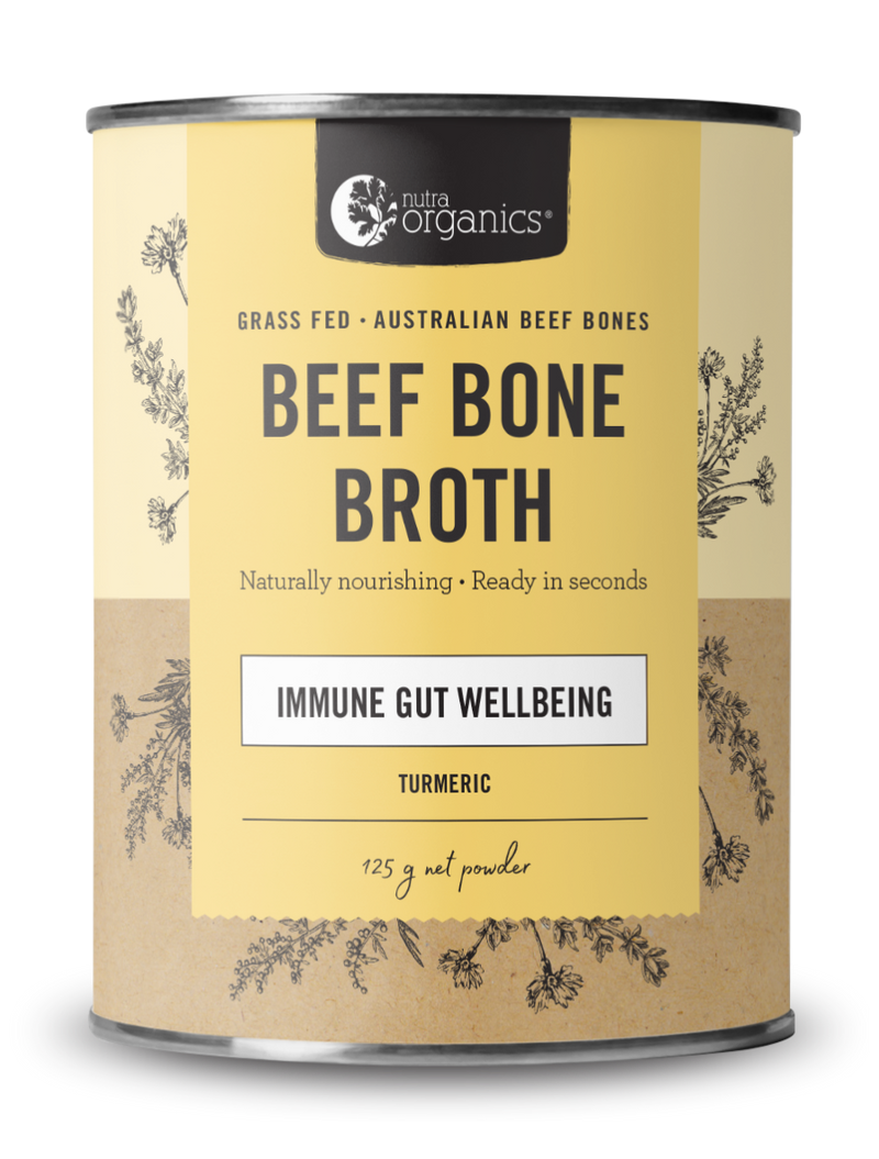 Nutra Organics Beef Bone Broth – Turmeric 125g