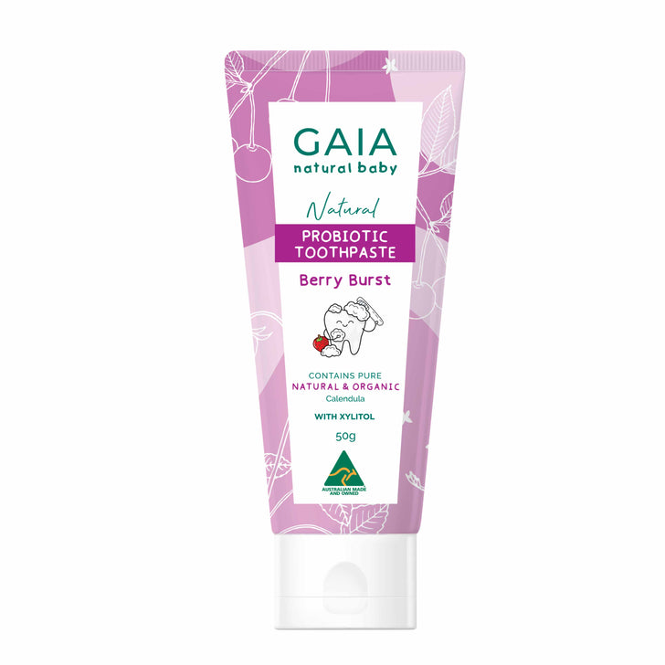 GAIA Natural Probiotic Toothpaste 50g  - Berry Burst Exp: 01/26