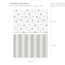 [1 Yr Local Warranty] Parklon PURE Blanco Blue Stripe (L15) Size 2100 x 1400 x 15mm