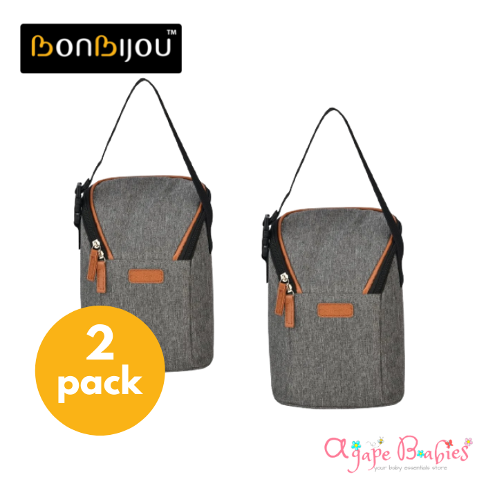 [Pack Of 2] Bonbijou Double Bottle Insulated Bag
