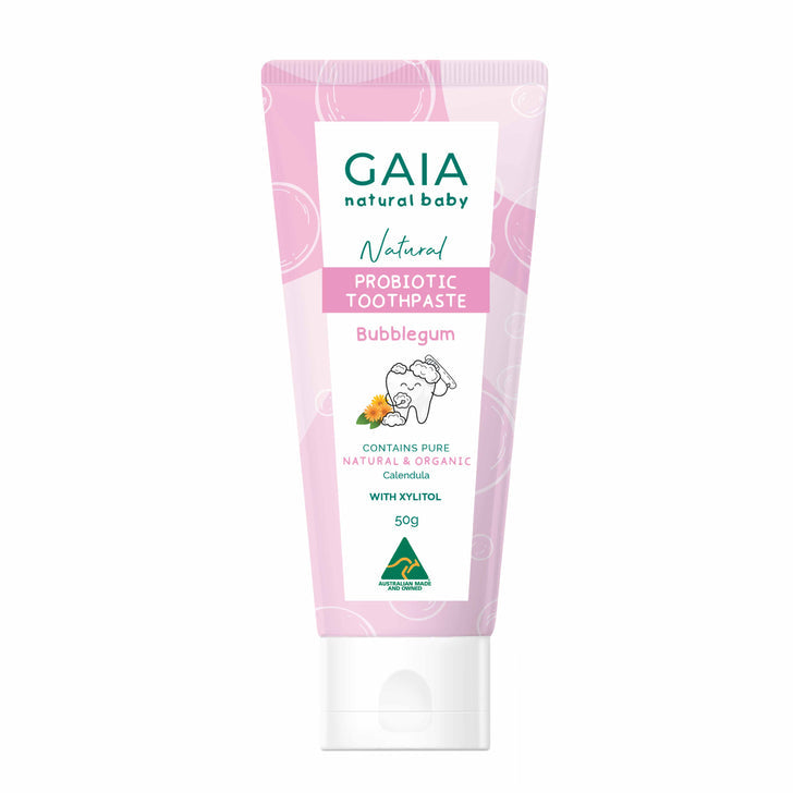 GAIA Natural Probiotic Toothpaste 50g  - Bubblegum Exp: 01/26