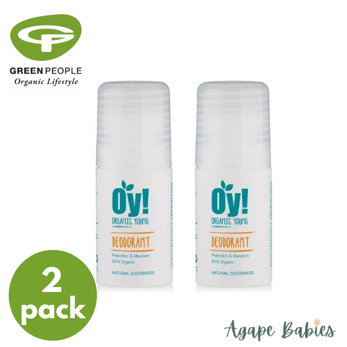 [Bundle Of 2] Green People Organic Young Roll on Deodorant, 75 ml Exp-12/25