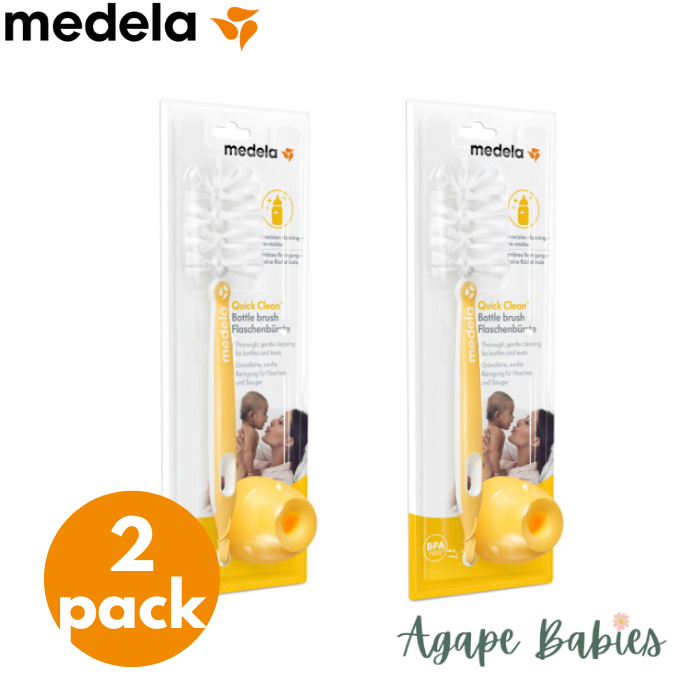 [Bundle Of 2] Medela Quick Clean Bottle Brush With Stand