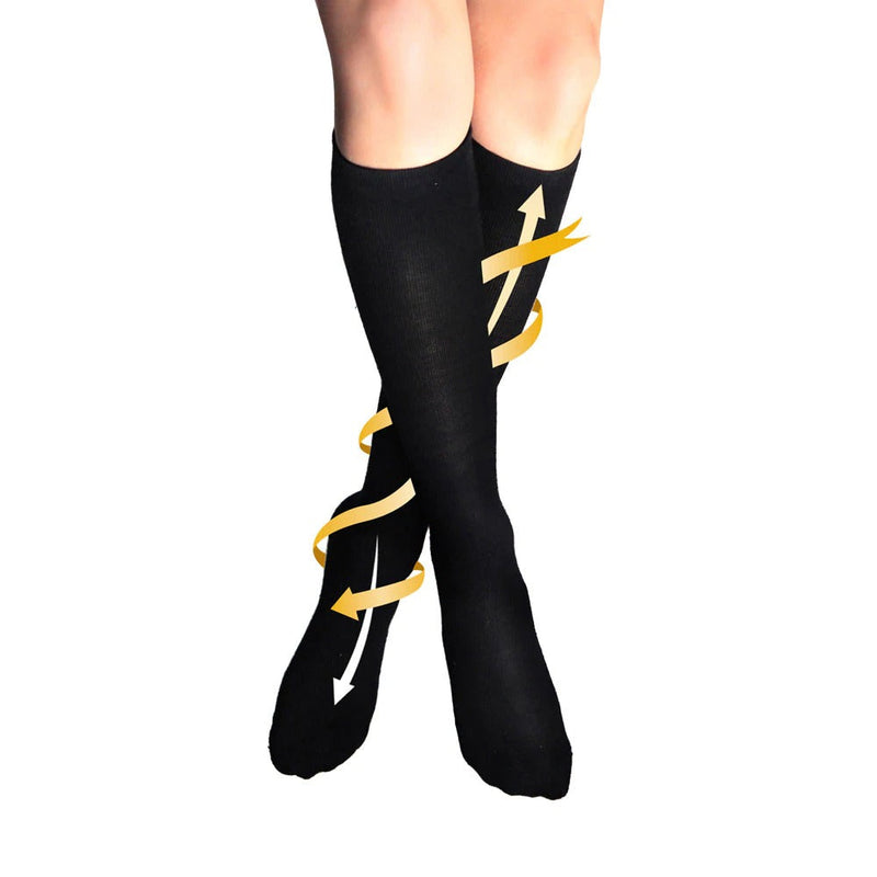 Cabeau Bamboo Compression Socks - Black - Large