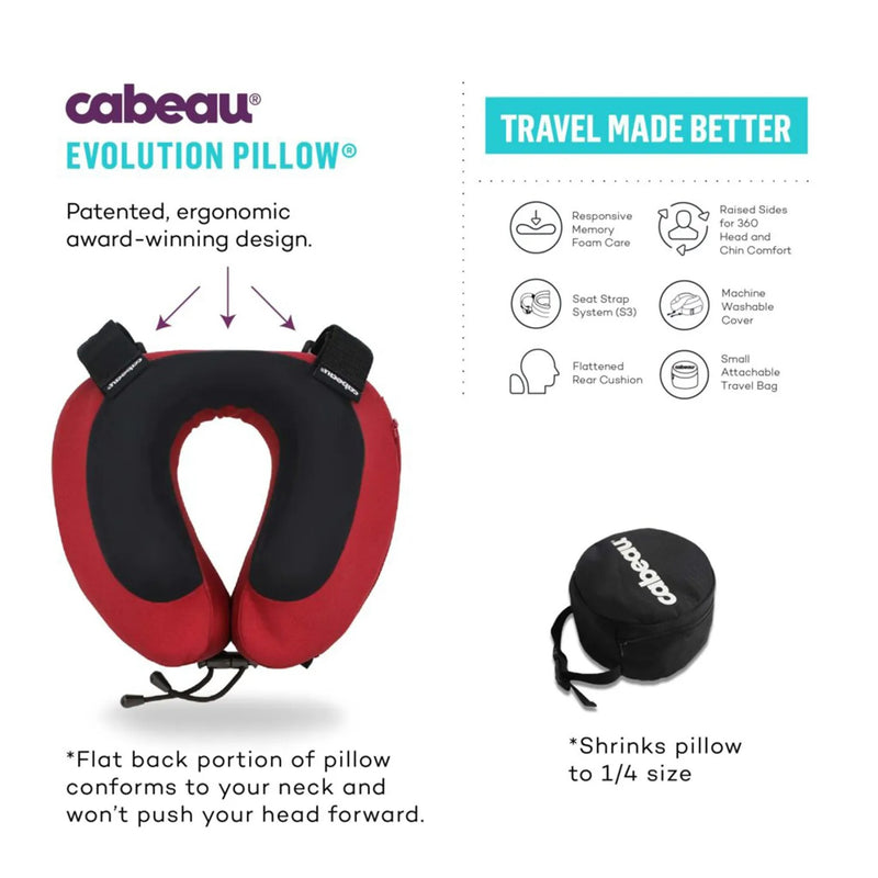 Cabeau Foam Evolution S3 Pillow - Jet Black
