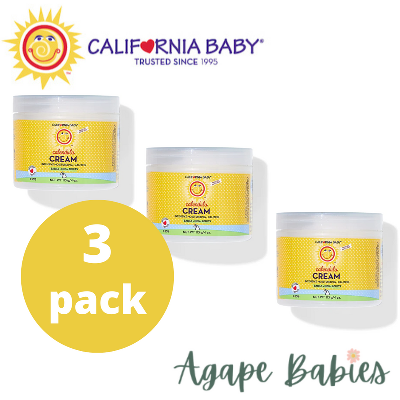 California Baby Calendula Cream 4oz - Pack of 3 Exp: 04/24