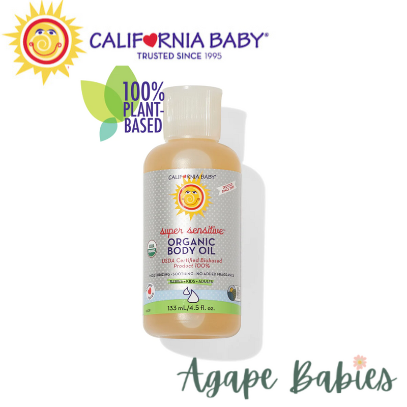 California Baby Body Oil : Super Sensitive(No Fragrance) 4.5oz Exp: 01/24